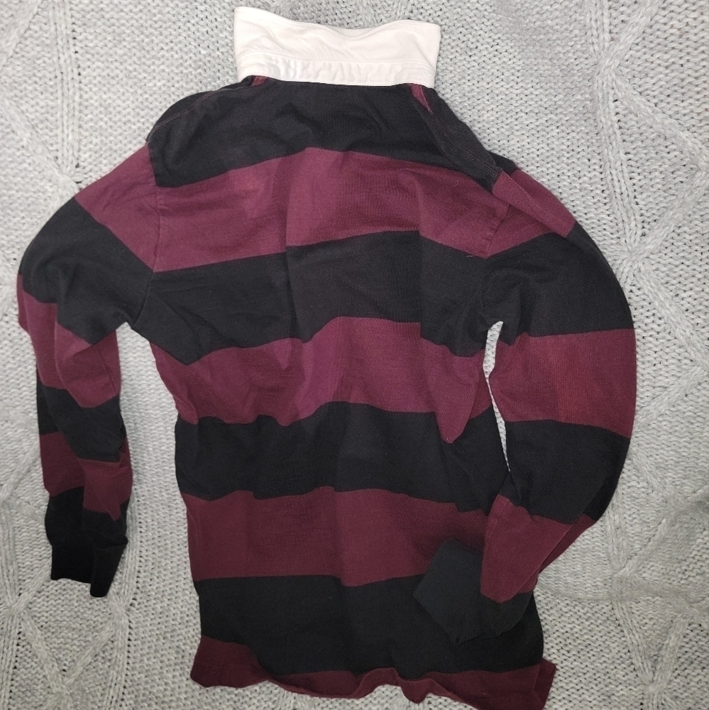 Mens AE Long Sleeve Polo Size Medium - Picture 3 of 5